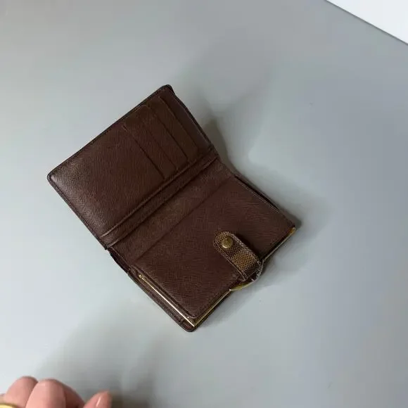 Louis Vuitton Damier Ebene Kisslock Wallet - Picture 8 of 8